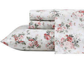 【フル】　Laura Ashley ローラ アシュレイ　Ashfield シーツ・セット　（ピンク）　フラットシーツ1枚＆ボックスシーツ1枚＆枕カバー2枚