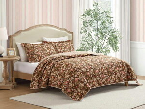 �y�N�C�[���z�@Laura Ashley ���[�� �A�V�����C�@Marta Brown �L���g�E�Z�b�g �i�u���E���j�@228×228cm�@����|���z�c1�������J�o�[2���@�Q��