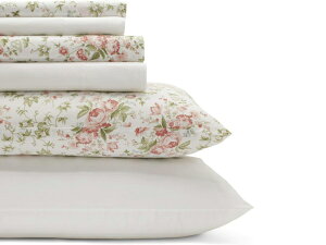 �y�N�C�[���z�@Laura Ashley ���[�� �A�V�����C�@Marissa Coral �F�Ⴂ�V�[�c�E�Z�b�g�@�i���b�h/�O���[���j�@�t���b�g�V�[�c1�����{�b�N�X�V�[�c1�������J�o�[4���@�Q��