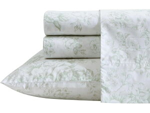 �y�N�C�[���z�@Laura Ashley ���[�� �A�V�����C�@Toile Delight �V�[�c�E�Z�b�g�@�i�O���[���j�@�t���b�g�V�[�c1�����{�b�N�X�V�[�c1�������J�o�[2���@�Q��