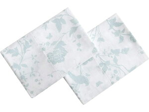 Laura Ashley ���[�� �A�V�����C�@Garden Palace Aqua ���J�o�[2���Z�b�g�@�i�A�N�A�j�@81×53cm �s���[�P�[�X�@�Q��