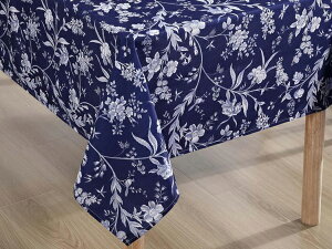 Laura Ashley ���[�� �A�V�����C�@�e�[�u���N���X 152×213cm�@�i�u���[�E�g�����j�@Branch Toile