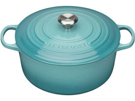 Le Creuset　ル・クルーゼ　 28cm ココット・ロンド (カリビアンブルー） 7.25QT　ルクルーゼ