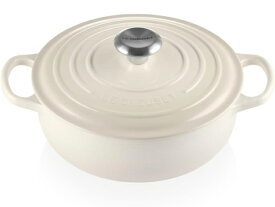 Le Creuset ル・クルーゼ　 24cmソートゥーズ 浅型両手鍋　（メレンゲ）　3.5QT　ルクルーゼ