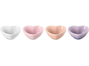�y����i�z�@Le Creuset ���E�N���[�[�@�n�[�g�^�s���`�E�{�E��4�Z�b�g�@�i�p�X�e���E�}���`�J���[�j�@����������@�v���b�v�E�{�E��