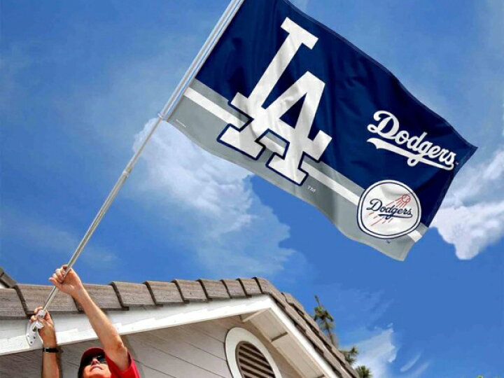 楽天市場】MLB Los Angeles Dodgers フラッグ（旗） 約150×90cmバナー 
