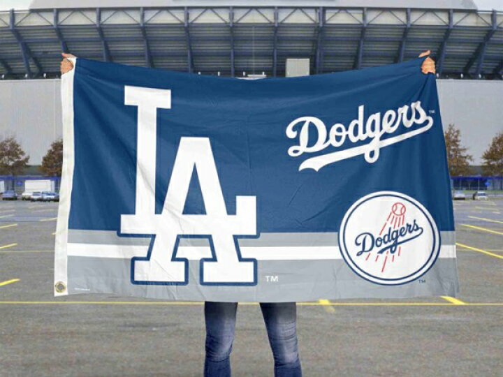 楽天市場】MLB Los Angeles Dodgers フラッグ（旗） 約150×90cmバナー 