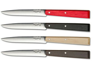 Opinel �I�s�l���@Bon Appetit �X�e�[�L�i�C�t4�_�Z�b�g�@�iStained Hornbeam�j�@���t�g�J���[4�F�n���h��
