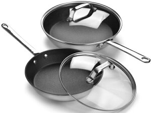 Scanpan �X�L�����p���@24��28cm�K���X���t�^�t�m���X�e�B�b�N�E�t���C�p��2�Z�b�g�@[IH�Ή�]�@Maitre D'�V���[�Y