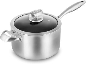 Scanpan �X�L�����p���@20cm�m���X�e�B�b�N�E�\�[�X�p���@3.8���b�g���⏕�n���h���t���Ў��@[IH�Ή�]�@CX+ �V���[�Y