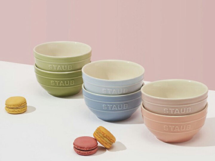 楽天市場】Staub ストウブ 陶器製マカロン・ボウル6点セット 