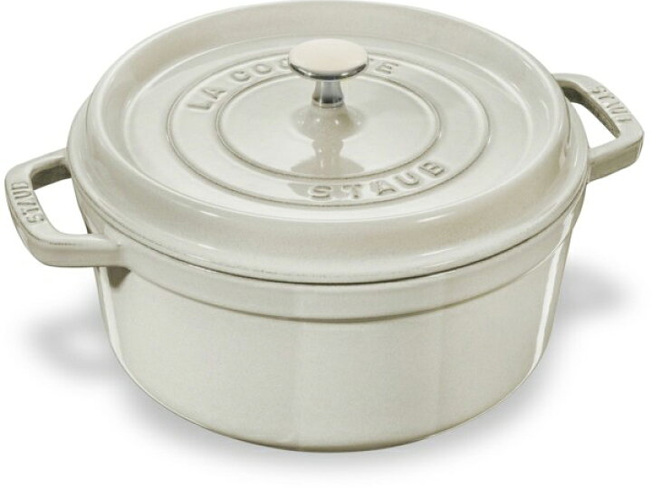 楽天市場】Staub ストウブ 28cmピコココット ラウンド （ホワイト 