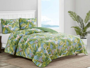 �y�L���O�z�@Tommy Bahama �g�~�[�o�n�}�@Aregada Dock �L���g3�_�Z�b�g �i�O���[��/�X�J�C�u���[�j�@243×264cm�@����|���z�c1�������J�o�[2���@�Q��