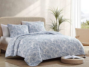 �y�N�C�[���z�@Tommy Bahama �g�~�[�o�n�}�@Palmday �L���g3�_�Z�b�g �i�u���[�J�i�[���j�@228×228cm�@����|���z�c1�������J�o�[2���@�Q��