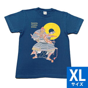 名古屋刀剣ワールド「加藤清正Tシャツ」(XLネイビー)