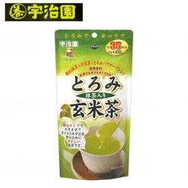 宇治園　とろみ抹茶入り玄米茶 100g【介護食 とろみ とろみ剤 簡単 嚥下障害】