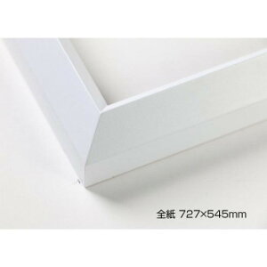 デッサン額 木製フレーム 桜三角 ホワイト 全紙727×545 アクリル