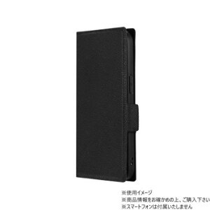 iPhone 15 PU���U�[�蒠�P�[�X �uBOOK SLIM��LITE�v �u���b�N LN-IM23BSLBK
