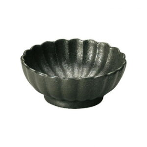 光洋陶器 花伝 かすみ 黒 7cm浅小鉢 56130090