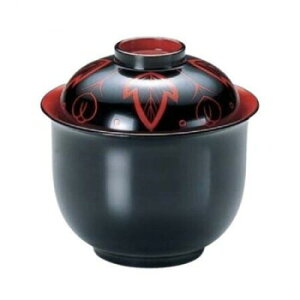 福井クラフト すずらん小吸椀 黒吉野絵 手塗漆、手描き 36500260