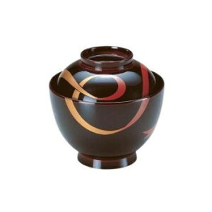 福井クラフト 玉子吸物椀 溜リボン 33603940