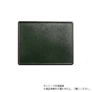 尺3万葉長手両面盆 グリーン乾漆クリアータタキ/朱天黒 50410080