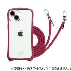 iPhone14/iPhone13���p�w�ʌ^�P�[�X i.Color Cherry Red iP22-61-ICSH06