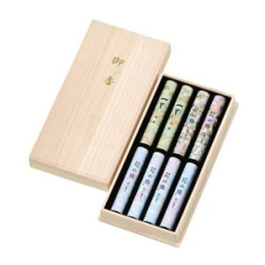 奥野晴明堂 花の旅(和柄)(3種アソート 桜・紅梅・一葉) 短寸8入 桐箱入り