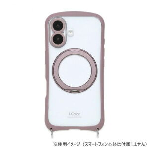 i.Color+ iPhone17��p�w�ʌ^�P�[�X Cacao/�J�J�I iP25-61-ICMG05