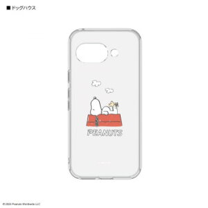 ピーナッツ スヌーピー Google Pixel 9a 対応 クリアケース ドッグハウス SNGG-143A