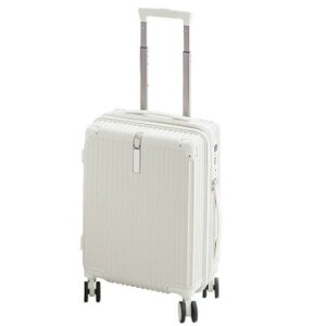 CICIBELLA(シシベラ) 多機能スーツケース Mサイズ (約70L/4〜7泊) アイボリーホワイト