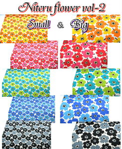 Niteru flower smallbig//t[/RbglLoX/Ȗn/z//ԕ/k/CeA/80/20/n110cm