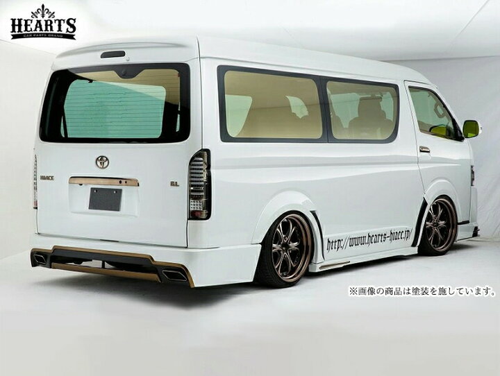 楽天市場】ハイエース200系 ハーツ リアスポイラー _ ワイドボディー 
