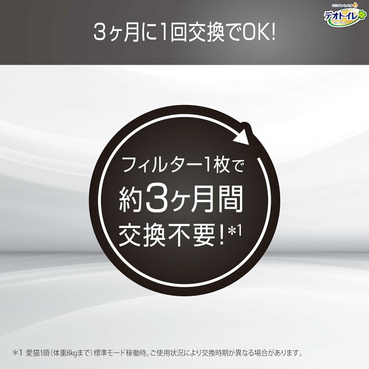 楽天市場】デオトイレ 脱臭ファン＋専用 取替フィルター 猫用 トイレ 