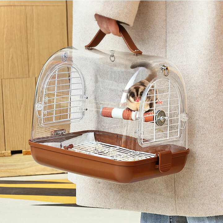 楽天市場】小動物 用 キャリー ケージ ケース 透明 ハムスター 鳥用 