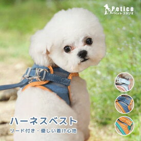 【レビュー特典 】犬 ハーネス 引っ張り防止 脱げない 脱げにくい 抜けにくい 猫 小型犬 中型犬 大型犬 抜けない 迷子防止 アウトドア おしゃれ かわいい カラフル ハーネス 1.5mリード付き