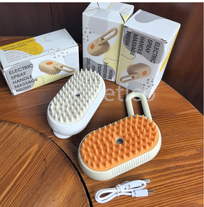 楽天市場】【レビュー特典 】猫 スチーム ブラシ 3in1 ペット用ブラシ 
