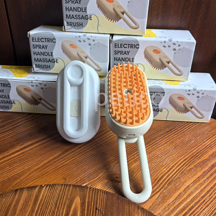 楽天市場】【レビュー特典 】猫 スチーム ブラシ 3in1 ペット用ブラシ 