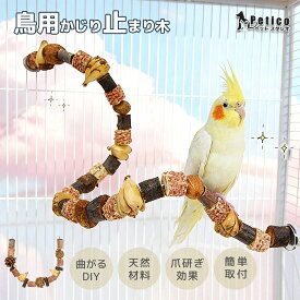 鳥用止まり木 天然木 インコ おもちゃ 止まり木 鳥おもちゃ パーチ スパイラルタイプ 曲げ自在 かじり木 50cm 天然木素材 90cm 鳥用 採食 おもちゃ 爪を磨くりんごの木 自然木 オウム 遊びおもちゃ 大中小型 ストレス解消 鳥用パーチ 木 インコパーチ