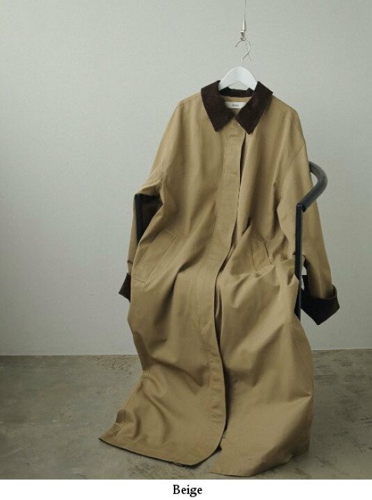 楽天市場】【予約】anuke アンヌーク Twill Soutiencollar Coat 24秋冬 