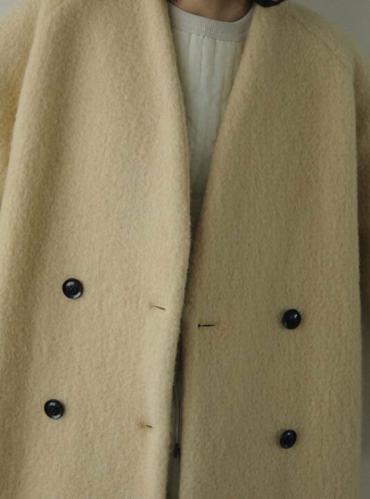 楽天市場】【即日出荷】anuke アンヌーク Collarless Shaggy Coat 24 