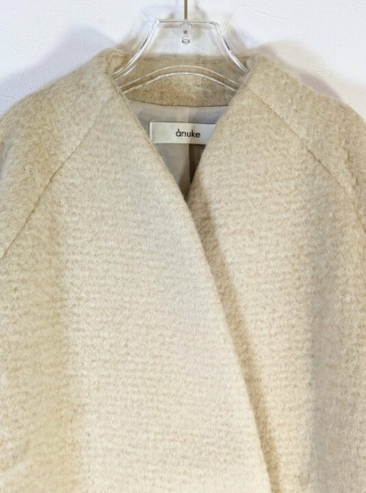 楽天市場】【即日出荷】anuke アンヌーク Collarless Shaggy Coat 24 