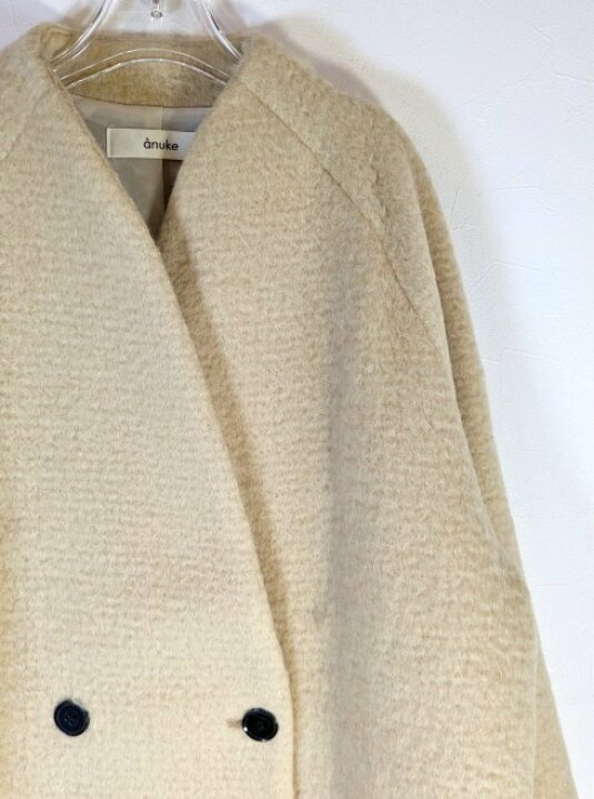 楽天市場】【即日出荷】anuke アンヌーク Collarless Shaggy Coat 24 