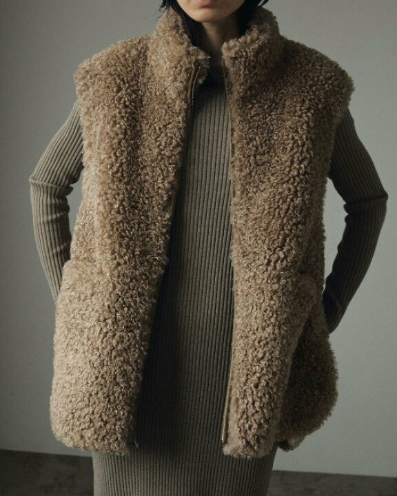 楽天市場】【即日出荷】(セール40%OFF) anuke アンヌーク Eco Fur Vest 