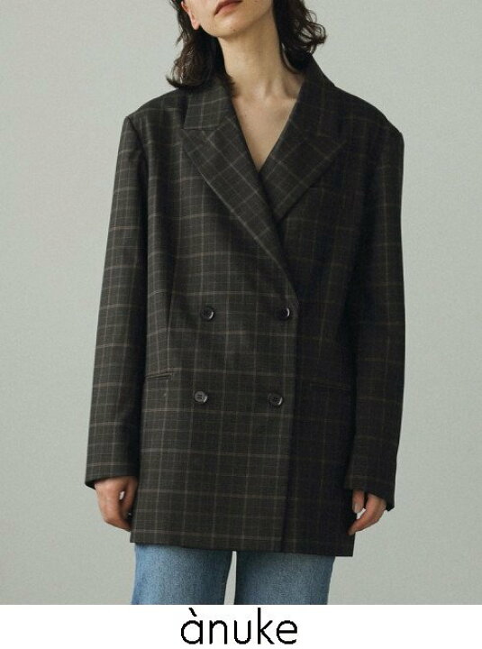 楽天市場】【予約】anuke アンヌーク Oversize Double Jacket 24秋冬 