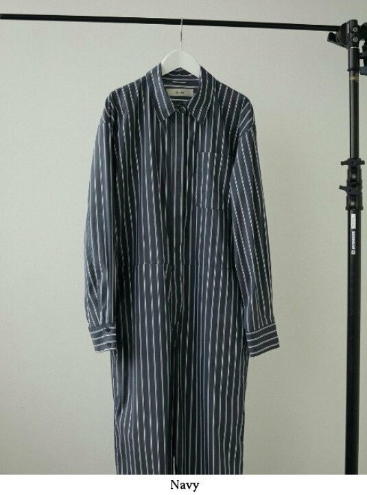 タグ付き anuke Collarless Stripe Combinaison 楽天市場】【予約 