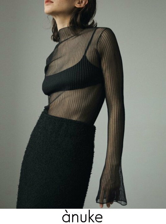 楽天市場】【予約】anuke アンヌーク Rib Sheer Knit 24秋冬予約 