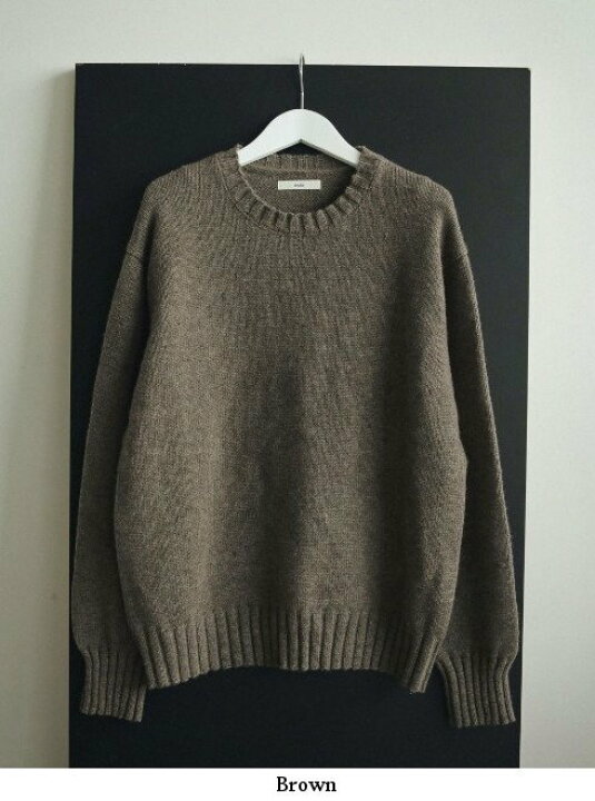 楽天市場】【即日出荷】anuke アンヌーク Crewneck Soft Knit 24秋冬 