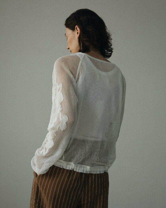 楽天市場】【予約】anuke アンヌーク Embroidery Mesh Tops 24秋冬予約 
