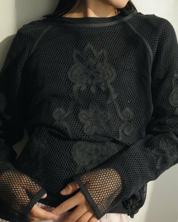 楽天市場】【予約】anuke アンヌーク Embroidery Mesh Tops 24秋冬予約
